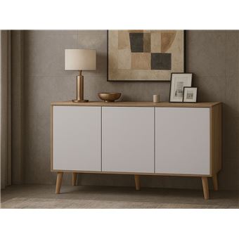 Aparador Ideia Home Design Malaga | Carvalho Claro/Branco - 1