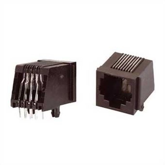 Ficha Velleman Rj54 Fêmea para Montagem Em Pcb - 1