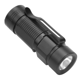 Mini lanterna CHRONUS | LED | à prova d'água | luz roxa | Preto - 1