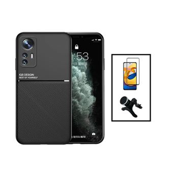 Kit Phonecare Capa Magnetic Lux + 5D Full Cover + Suporte Magnético de Carro Reforçado para Xiaomi 12T Pro - Preto - 1