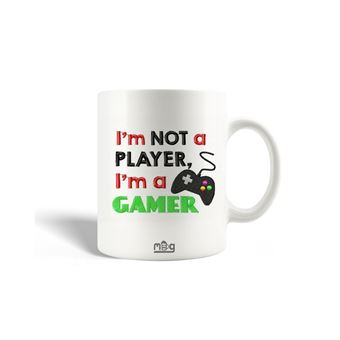 Caneca Maniacase com a frase "I'm Not A Player I'm A Gamer" bordada à máquina - 1