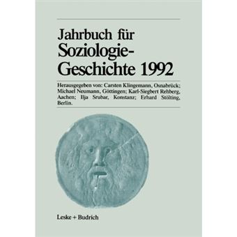 Jahrbuch Fur Soziologiegeschichte 1992 - Paperback / softback - 2012 - 1
