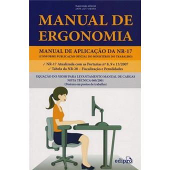 Manual de Ergonomia. Manual de Aplicação da Nr-17 - 1