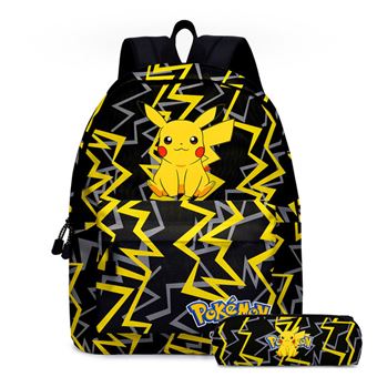 Mochila Escolar Infantil DreamWorks | Pokémon | 2 Peças | Preto 912 - 1