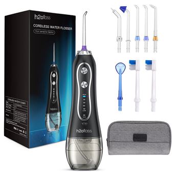 Irrigadores Dentais SZSMART HF6 com 7 acessórios | Cinzento | 300ml - 1