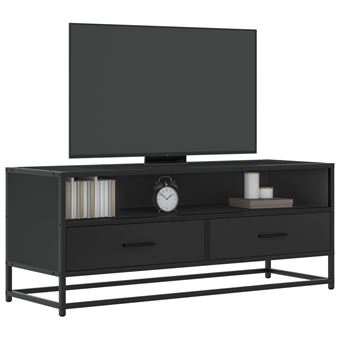 Móvel para TV vidaXL | 100x34,5x40 cm | derivados de madeira/metal preto - 1