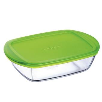 Caixa de armazenamento de comida Pyrex PYRG4CRC28H | Verde, Transparente - 1