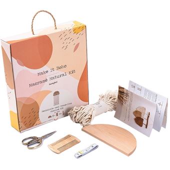 Kit Macrame Funkyfish 300-30076 | Moldura Semi-Circulo de Madeira - 1