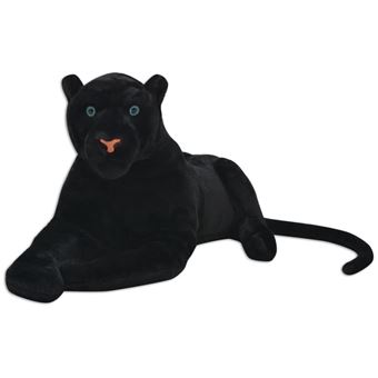 Pantera de Peluche vidaXL XXL Preto - 1
