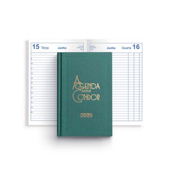 Agenda Diária A6 2026 Firmo Mini Condor Verde - 1