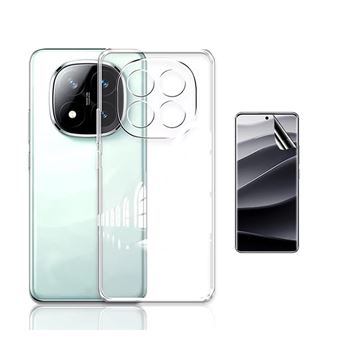 Kit Capa Superprotect Anti-Shock + Pelicula Hydrogel Frente Phonecare para Xiaomi Redmi Note 14 Pro + Plus | Transparente - 1