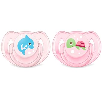 Chupeta para bebé philips avent scf169/38 chupeta clássica para bebé silicone rosa