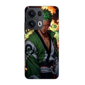 Capa Maniacase para Oppo Reno 13 Pro 5G | One piece Zoro manga anime 3D art - 1