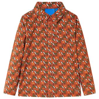 Camisa para criança | vidaXL | cor ferrugem-claro 140 | 9 a 10 anos - 1