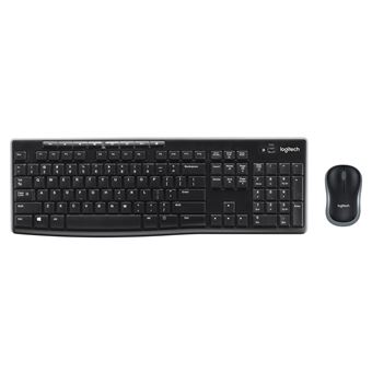 Teclado Wireless + Rato Logitech MK270 | Idioma: Alemão | Preto - 1