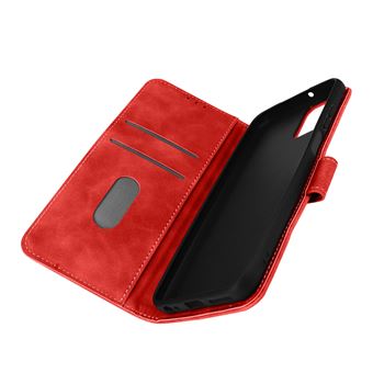 Capa Fólio Avizar para Motorola Moto G32 função suporte Vídeo aba magnética - Vermelho - 1