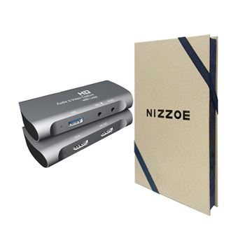 Capturador de Áudio e Vídeo Nizzoe HDMI para HDMI Audio USB-cinza - 1