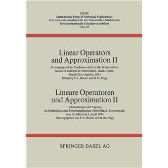 Linear Operators And Approximation Ii  Lineare Operatoren Und Approximation Ii - 1