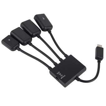 Cabo Multi4you Micro USB OTG Charge HUB com 3 Portas USB - 1