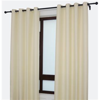 Cortina Confecionada BOD HOME com Tecido Fino e Sólido | Bege | 140x260cm - 1