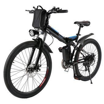 Bicicleta Elétrica de Montanha Ancheer MYT-26-WLGB UK Plug Preto
