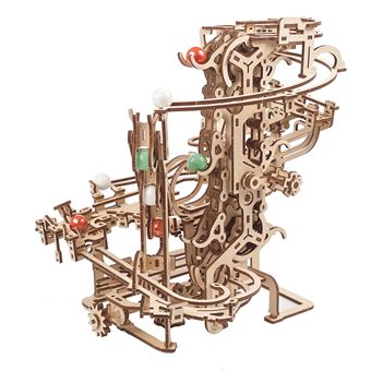 Puzzle 3D UGears Marble Run Chain Hoist model kit | 400 Peças - 1