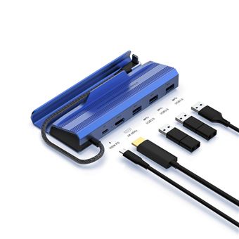 Adaptador HUB V-REEL 5 em 1 V258A para Type-C Consola STEAM DECK | SWITCH - Azul Marinho - 1