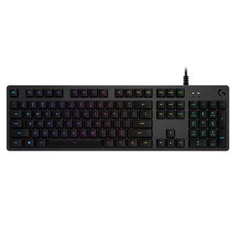 Teclado Gaming com Fios Logitech G G G512 | Idioma: Inglês US | Carbono - 1