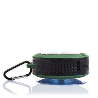Coluna Bluetooth DAM C6 com Ventosa | À Prova de Água - Verde Escuro - 1