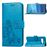 Capa Magunivers PU suporte de trevo azul para Samsung Galaxy S10_0