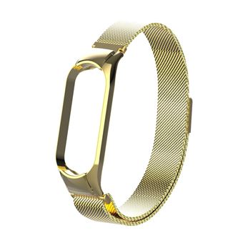 Bracelete de Aço Inoxidável HSMY para Xiaomi Mi Band 4/ 3 - Gold - 1