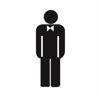 Autocolante Sinalização Apli 836 WC Homens - 1