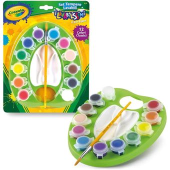 Paleta Crayola com 12x Tintas e Pincel - 1