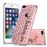 Capa TPU padrão de diamante 3D seja feliz para Apple iPhone 8 Plus/7 Plus_0