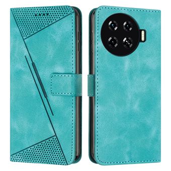 Capa FOXDOCK para Tecno Spark 20 Pro Plus | Pele | Flip | 3 Compartimentos para Cartões | Verde - 1