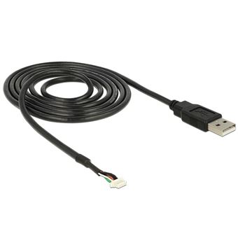 Cabo para Câmara DeLOCK USB 2.0 A M / 5 pin V5 1.5m | Preto - 1