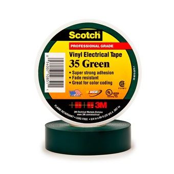 Fita Isolante 3M 35-GREEN-3/4 - 1