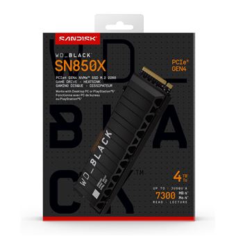 Disco SSD Western Digital WD_BLACK SN850X NVMe | 4 TB - 1