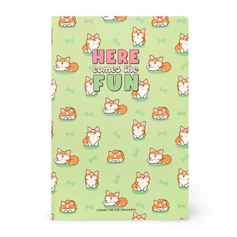 Caderno A6 Pautado Legami Corgi - 1