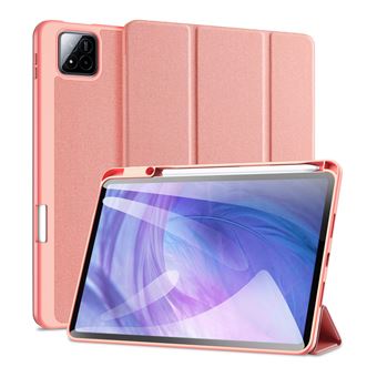 Capa DUX DUCIS para Xiaomi Pad 7/7 Pro em PU com Suporte e Porta-Lápis– Rosa - 1