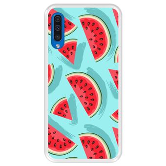 Capa Tpu Hapdey para Samsung Galaxy A50 2019 | Design Padrão | Fatias de Melancia - Transparente