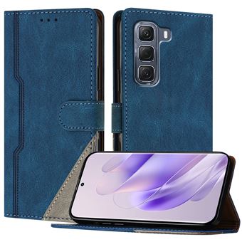 Capa FOXDOCK para Infinix Hot 60 Pro Plus | Fecho Magnético | Pele TPU Macia | 3 Compartimentos para Cartões | Função de Suporte | Azul - 1