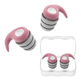 Tampões de Silicone para os Ouvidos BAYKAR | Crianças | Antirruído | Impermeáveis | QT14 | Rosa - 1