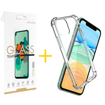 Conjunto Skyhe 1 X Película de Vidro +  Capa para iPhone 13 Gel Reforçado Transparente Clear - 1
