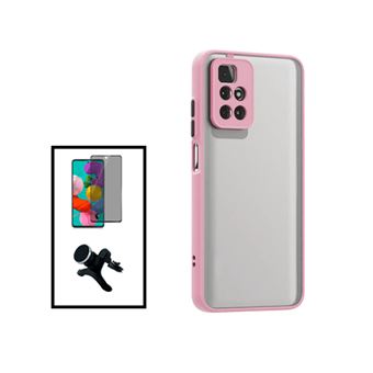 Kit Phonecare Capa Traseira Proteção Câmara + Película de Vidro Temperado Privacidade + Suporte Magnético Com Pernas para Xiaomi Redmi Note 11T 5G - Rosa - 1