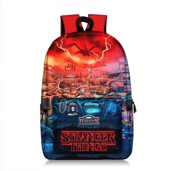 Mochila Escolar DreamWorks | Stanger Things | 28 x 14 x 47 cm | Vermelho 1146 - 1