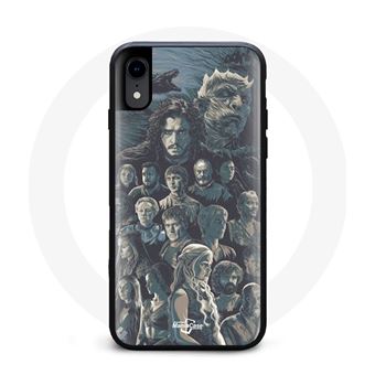 Capa Maniacase para Iphone XS Game Of Thrones Temporada 8 Le Trône de Fer Anexar Personagens Fundo Cinzento - 1