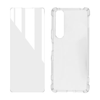 Pack de Protecção Capa e Vidro Temperado Avizar para Sony Xperia 1 III - Transparente - 1