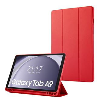Capa TUMUNDOSMARTPHONE flip inteligente para Samsung Galaxy Tab A9 | Vermelho - 1