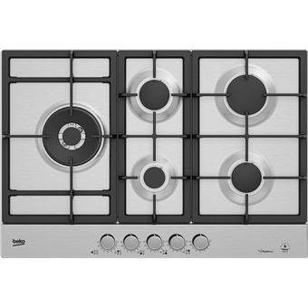 Placa a Gás Beko HIAL75226SXE | 75 cm | 5 Zonas | Aço inoxidável - 1